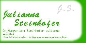 julianna steinhofer business card